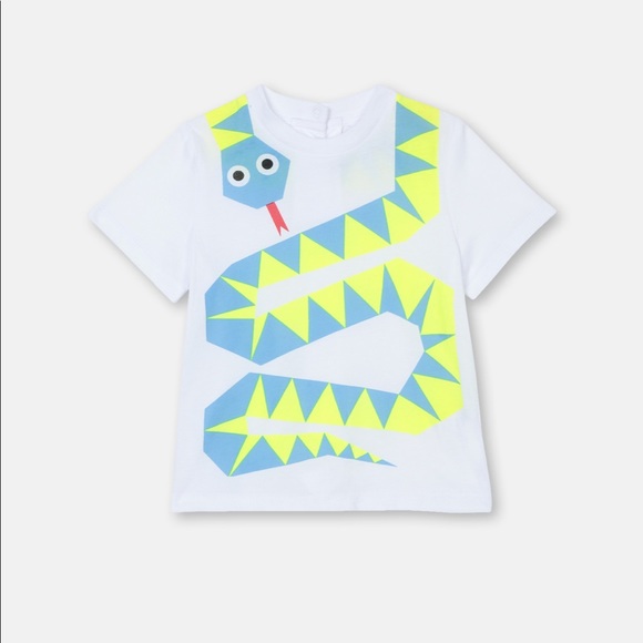 NEW • Stella McCartney Kids • Snake Print T-Shirt - Picture 1 of 4